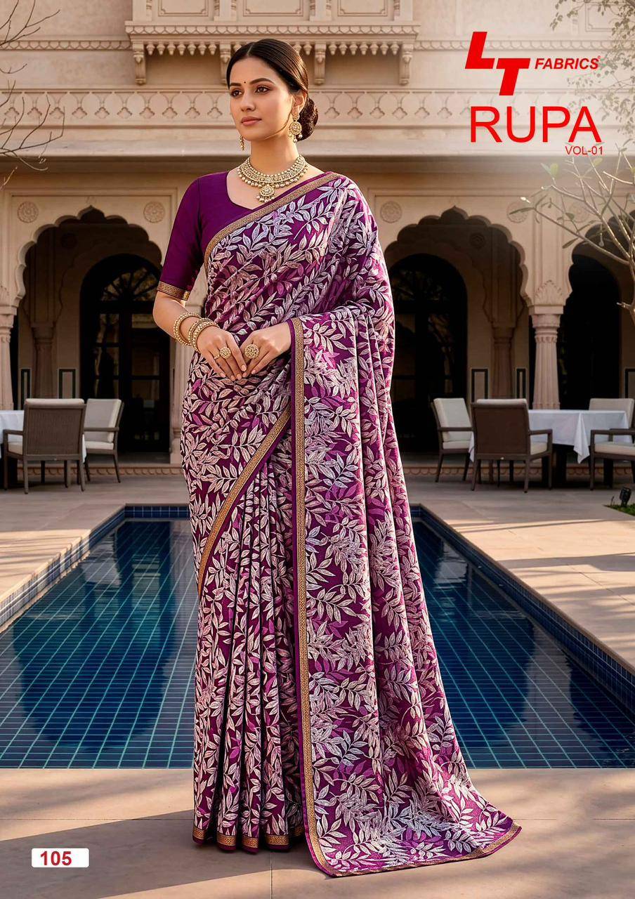 RUPA VOL- 1 By KASHVI CREATION 101 To 108 Series Indian Traditional Wear Collection Beautiful Stylish Fancy Colorful Casuals Wear Dola Silk Print Sarees At Wholesale Price